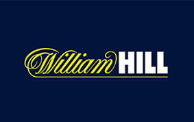 Logotipo en letras blancas del casino español William Hill