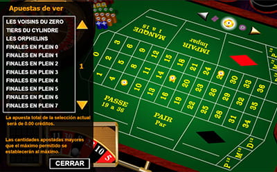 apuesta de ruleta finales