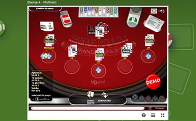 Blackjack Multihand de paf casino