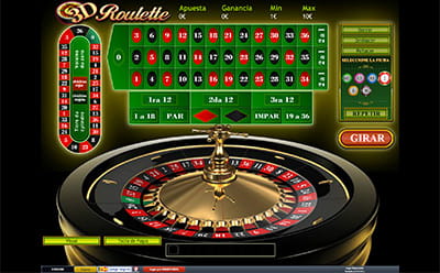 La mesa de Ruleta 3D de Playtech.