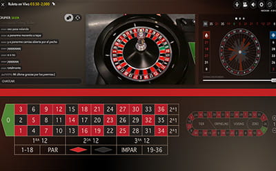 Ruleta en vivo 2 de Evolution Gaming.