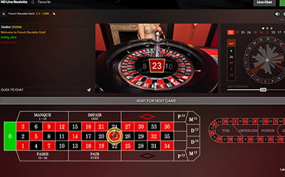 ruleta francesa de Evolution Gaming