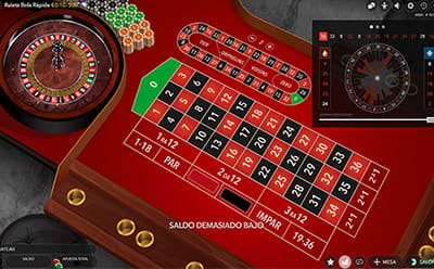 Estadísticas completas de la Ruleta Rápida.