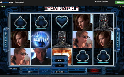 Juego Terminator 2 en Betway